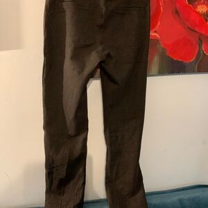 Betabrand Women’s Straight Leg Classic Dress Pant Yoga Pants Charcoal Gray XL